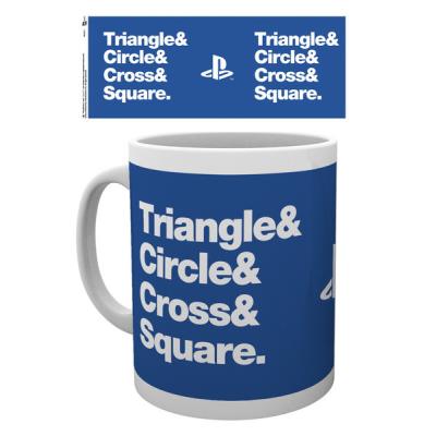 Tasse Playstation Circle Square Cross Triangle