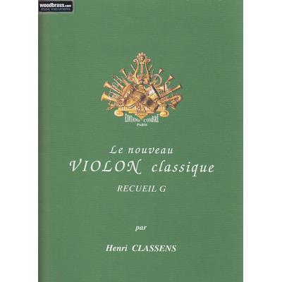 Partitions classique COMBRE CLASSENS HENRI - LE NOUVEAU VIOLON CLASSIQUE RECUEIL G Violon