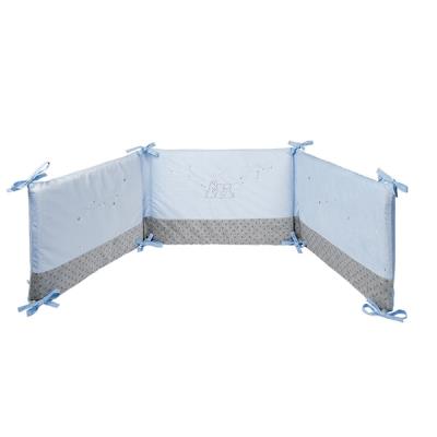 Tour de lit poudre d'étoiles bleu