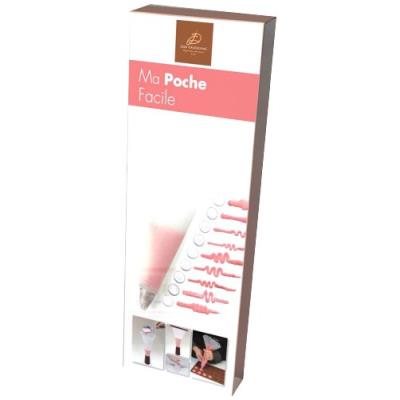 Daudignac jd 967.01 kit de pâtisserie ma poche facile silicone transparent
