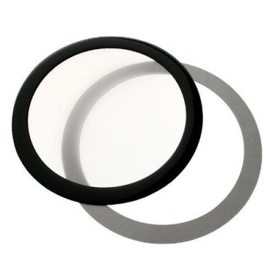 Filtre à poussière magnétique rond 120 mm (cadre noir, filtre blanc)
