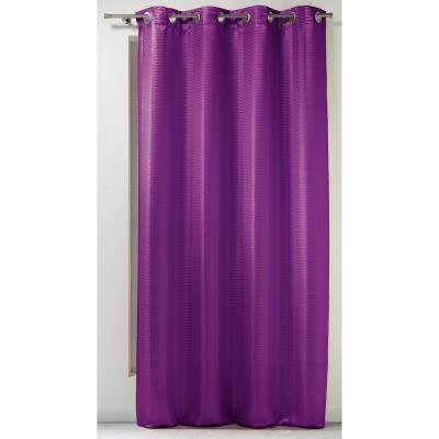 Rideau oeillets 140x260 MAGNETIC prune