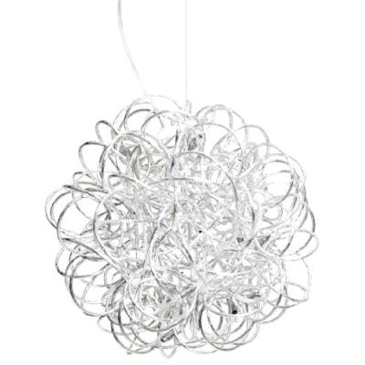 PREMIER HOUSEWARES 2501618 CLUSTER LUMIÈRE PENDANTE EN ALUMINIUM ARGENTÉ 120 X 40 X 40 CM