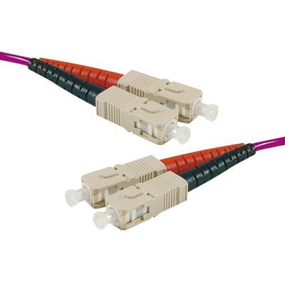 Cordon duplex om4 50 125 rose lszh sc sc - 2m