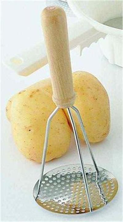 pilon inox manche bois