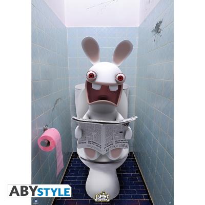 Lapins cretins - poster wc (98x68) abystyle abydco307