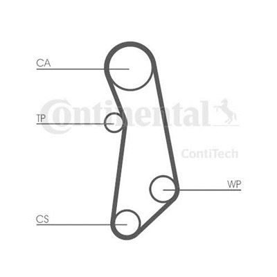 CONTITECH CT1115WP1 Kit Distribution + Pompe