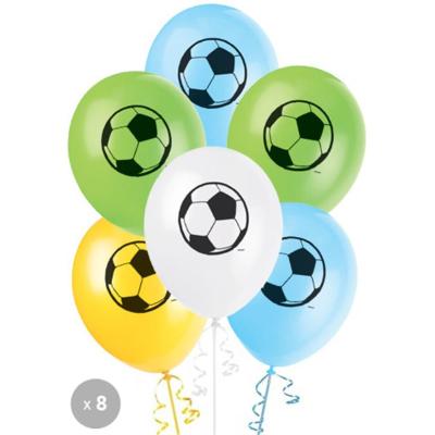 8 Ballons Foot - Décoration anniversaire