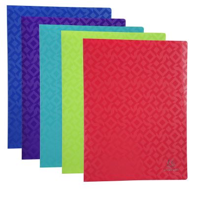 Offix 85220E Cahier semi-rigide en polypropylène Multicolore Format A4 20 poches a4 Multicolore