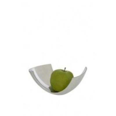 Mini vasque design aluminium poli 18 cm