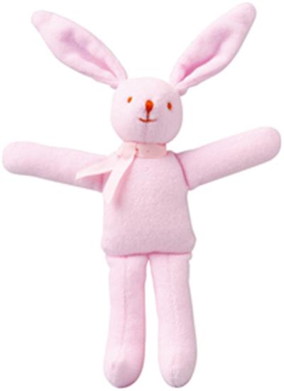 Lapin Hochet Rose 20cm