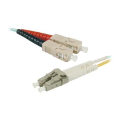 Cordon duplex om4 50 125 aqua sc lc - 10m