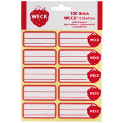 Weck etiquettes autocollantes set/100