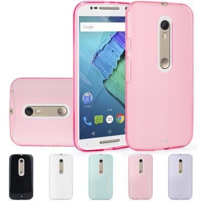 Motorola Moto X Style Pure Edition Etui Housse Coque de protection Silicone TPU Gel Pour Motorola Moto X Style Pure Edition (Jelly - Rose)