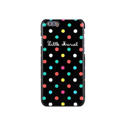 Coque Little Marcel iPhone 6 Noir Pois Multi