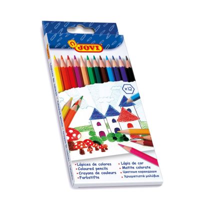 Jovi Crayons de couleur hexagonaux Boîte VE=12 couleurs 12x - vue 2