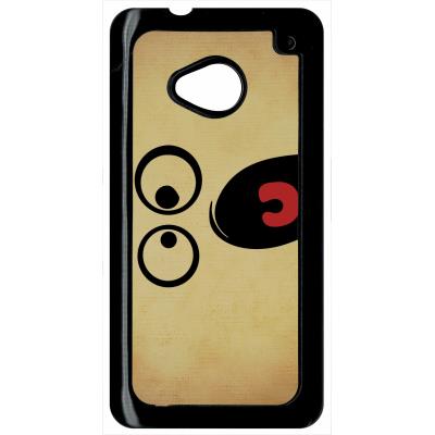 Coque HTC m7 smiley peur horrifie