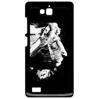 Coque huawei honor 3c et 3c 4g creative art le lion