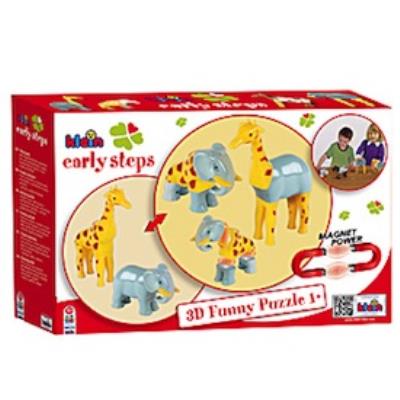 Funny Puzzle Magnetique - Girafe et Elephant