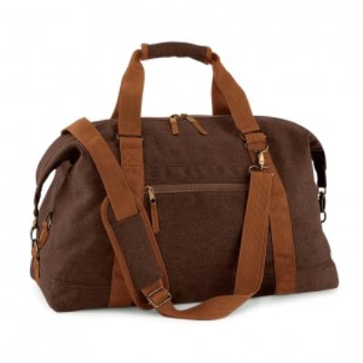 Sac de voyage en toile vintage canvas weekender - BG650 - marron