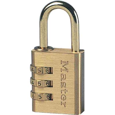 Master lock cadenas en aluminium 3 chiffres laiton 30 mm