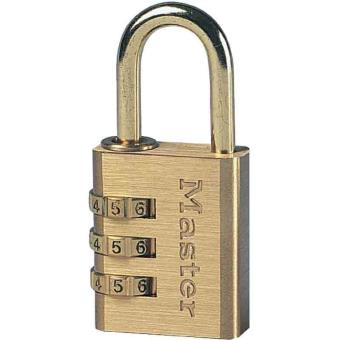Master lock cadenas en aluminium 3 chiffres laiton 30 mm - 1