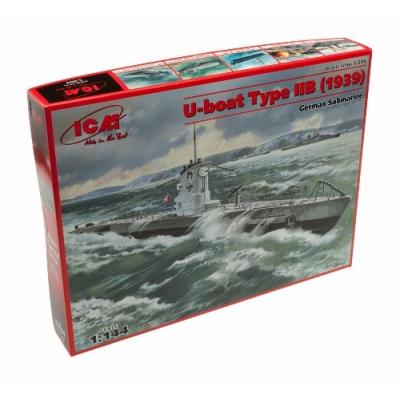 ICM 1/144 U-BOAT TYPE IIB WWII GERMAN SUBMARINE 1939 # S009
