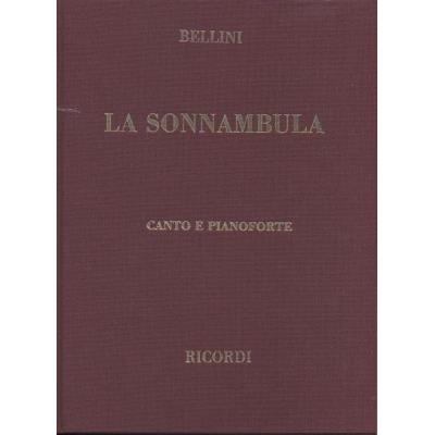 Partitions classique RICORDI BELLINI V. - SONNAMBULA - CHANT ET PIANO Voix solo, piano