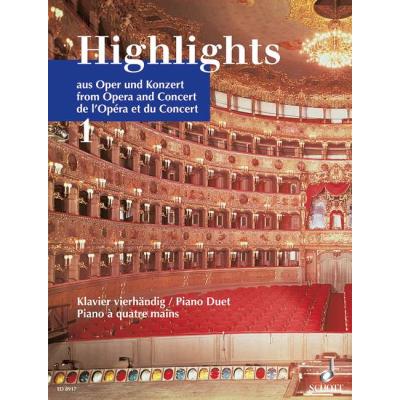 Partitions classique SCHOTT HIGHLIGHTS FROM OPERA AND CONCERT BAND 1 - PIANO Piano