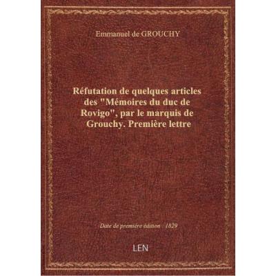 Réfutation de quelques articles des \