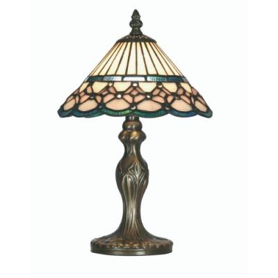 oaks lighting aster lampe de bureau de style tiffany 48 x ø 30 cm