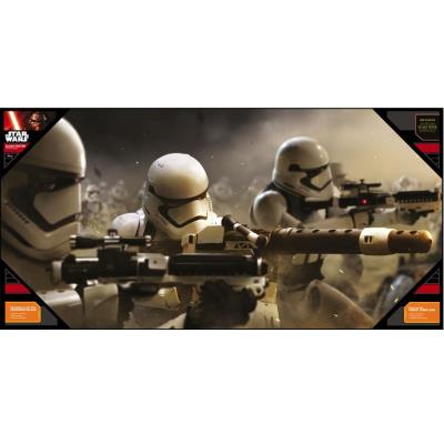 Poster en Verre Star Wars Episode 7 Stormtrooper Battle 50x25cm