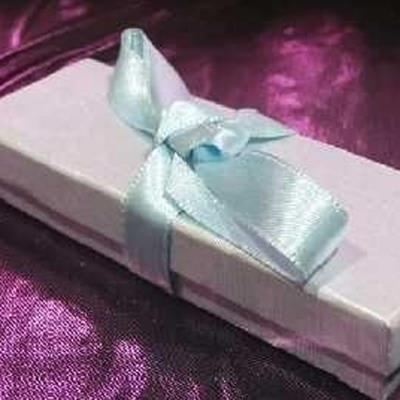 Ecrin 'Satiné Pastel' Bleu Ciel