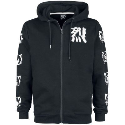 Aggretsuko Sweat-Shirt À Capuche Sleeve Faces Retsuko Logo Nouveau Officiel Size L