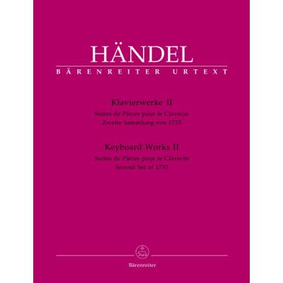 Partitions classique BARENREITER HAENDEL G.F. - KEYBOARD WORKS II, HWV 434-442 - PIANO Piano