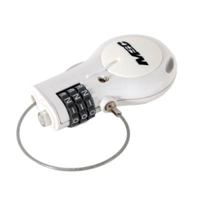 Msc locktl984 câble antivol rétractable à code blanc
