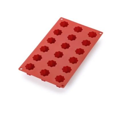 LÉKUÉ 0621118R01M022 MOULE À MINI CANNELÉS BORDELAIS 18 CAVITES SILICONE PLATINE