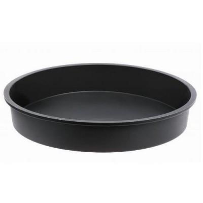 Moulflex noir - Moule en silicone : Tourtière ronde à bord lisse ø 20 cm