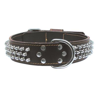 Meilleurs prix pour Collier Pour Chien Cuir Staff 3 Rangs 60 Cm Marron