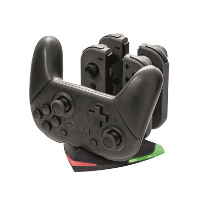 SNAKEBYTE  - Tour de charge pour Joy-cons et manette Nintendo switch - Led de chargement et c&acirc;ble USB-C 