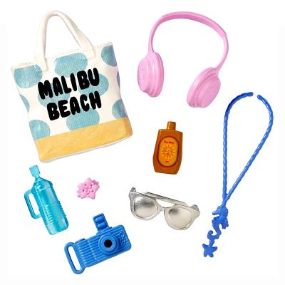 Accessoires Poupées Barbie : Pack 8 accessoires : Journée plage Mattel