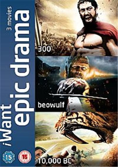 I Want Epic Drama - 300/Beowulf/10,000 B.C. , (Box Set)
