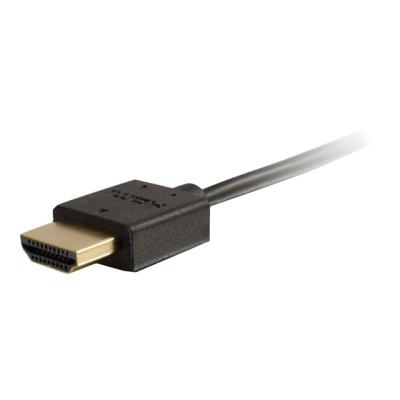 C2G Ultra Flexible High Speed HDMI Cable with Low Profile Connectors - HDMI met ethernetkabel - 30 cm