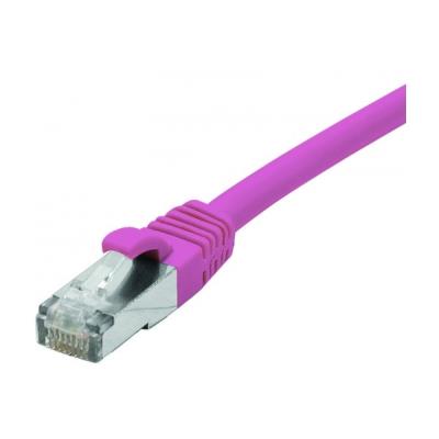 Cordon patch rj45 f utp cat 6 lsoh snagless rose - 3 m