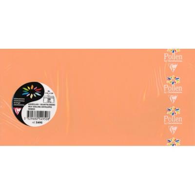 Paquet de 20 enveloppes Pollen 110x220mm DL Clémentine 120g
