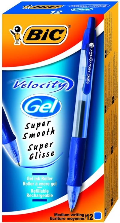 Roller Encre Gel 0,7 Mm Bic Velocity Gel bleu