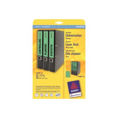 Avery L4764 - labels bestandmappen - 140 stuks