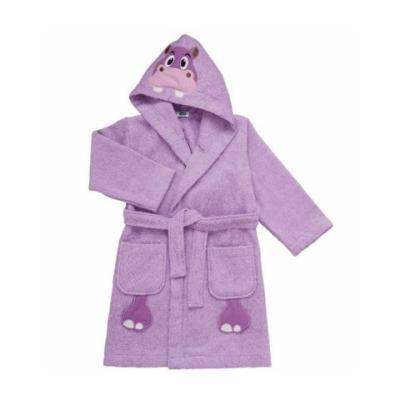 chicco 00004898000000 peignoir éponge hippo 24m, rose