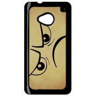 Coque HTC m7 smiley mechant