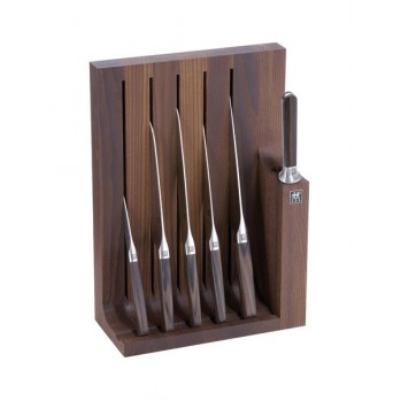 Set 7 pièces Twin 1731 ZWILLING et bloc bois - 31880-000 - Acier inoxydable - FRIODUR - Ebène